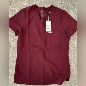 Figs burgundy scrub set NEW